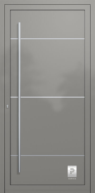 2105 H1 RAL9007 180 premium aluminium entry door infill panels