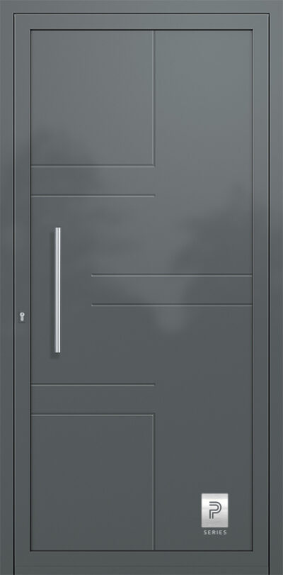 2153 RAL7012 50 premium aluminium entry door infill panels