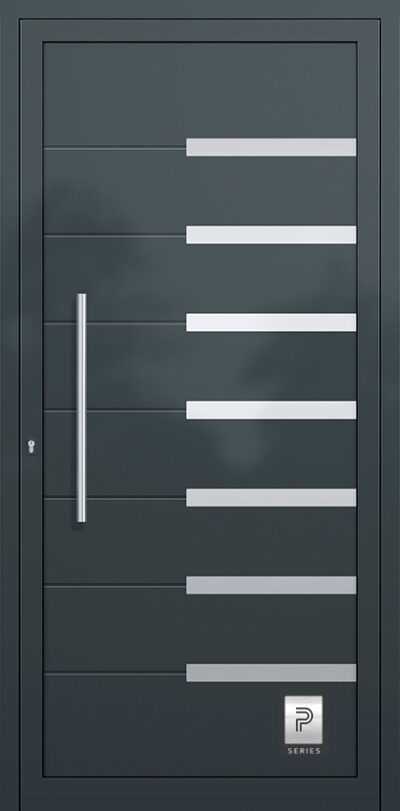 2154 H1 RAL7016 65 premium aluminium entry door infill panels