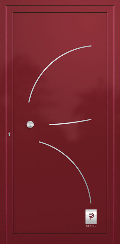 2160 H1 RAL3004 Bull premium aluminium entry door infill panels