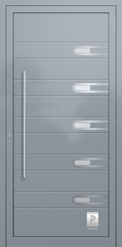 2306 H1 A RAL7001 100 premium aluminium entry door infill panels