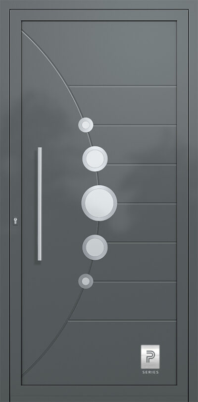2310 H1 A RAL7012 65 premium aluminium entry door infill panels