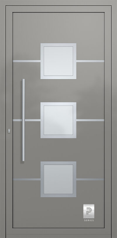2311 H2 A RAL9007 80 premium aluminium entry door infill panels