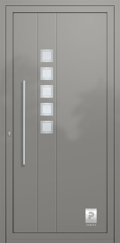 2313 H1 A RAL9007 80 premium aluminium entry door infill panels