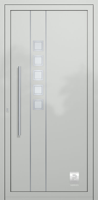 2313 H2 A RAL7035 80 premium aluminium entry door infill panels