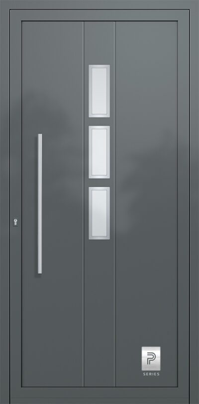 2316 H1 A RAL7012 80 premium aluminium entry door infill panels