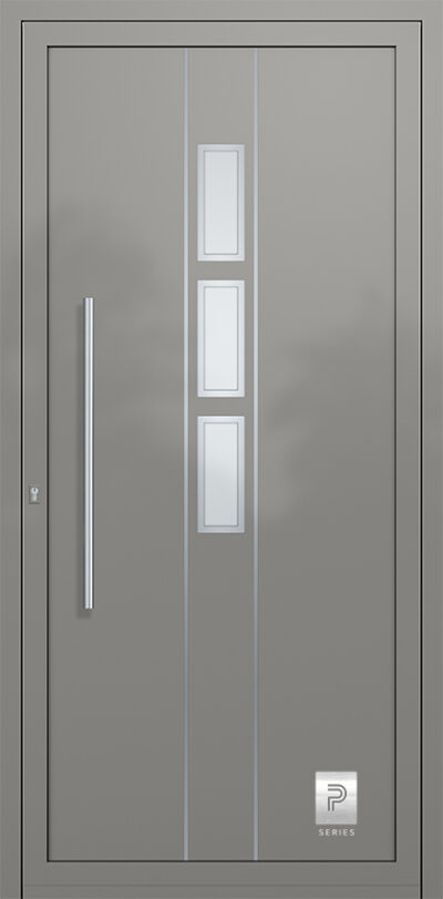 2316 H2 A RAL9007 80 premium aluminium entry door infill panels