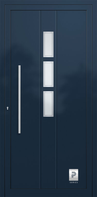 2317 H1 A RAL5011 80 premium aluminium entry door infill panels