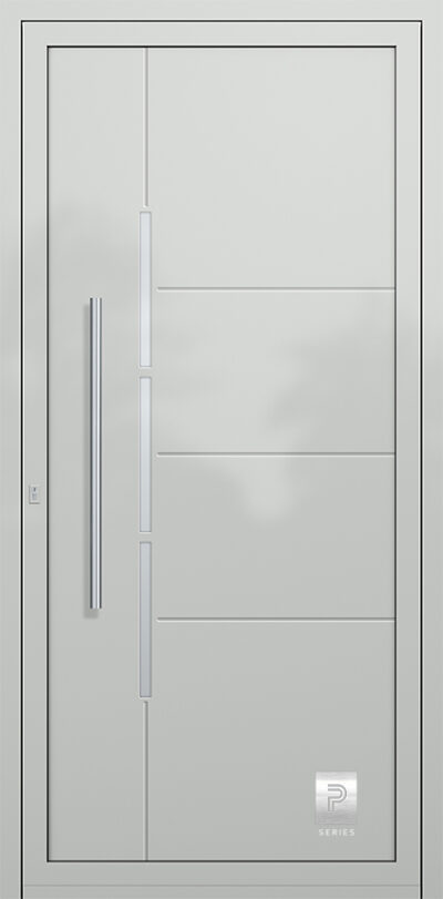 2323 A RAL7035 80 premium aluminium entry door infill panels