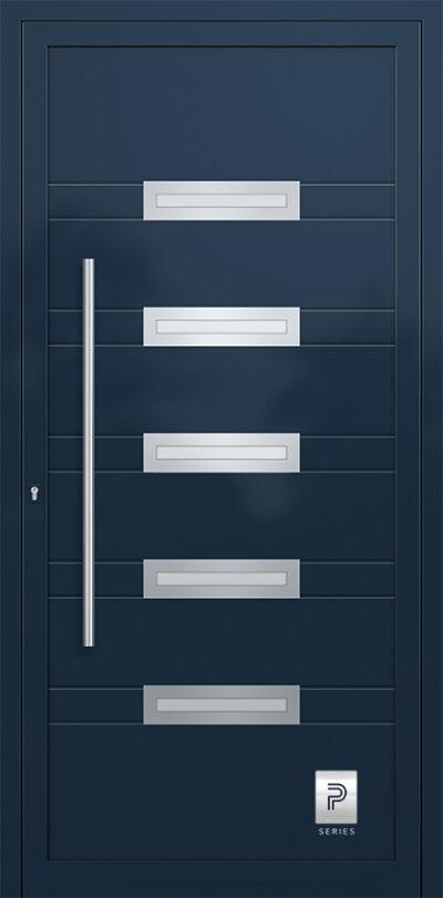 2326 H1 A RAL5011 100 premium aluminium entry door infill panels