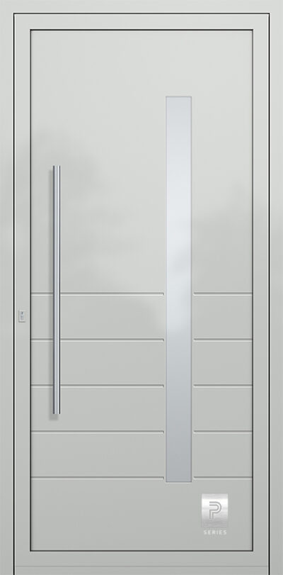 2331 A RAL7035 100 premium aluminium entry door infill panels