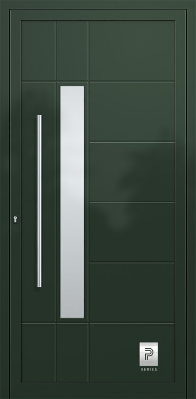 2332 A RAL6009 100 premium aluminium entry door infill panels