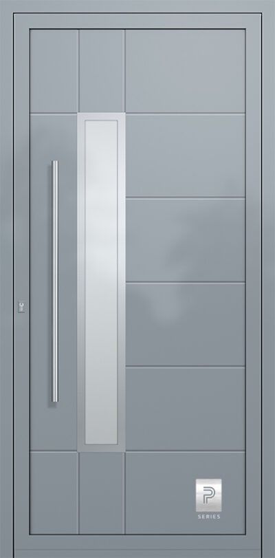 2332 H1 A RAL7001 100 premium aluminium entry door infill panels