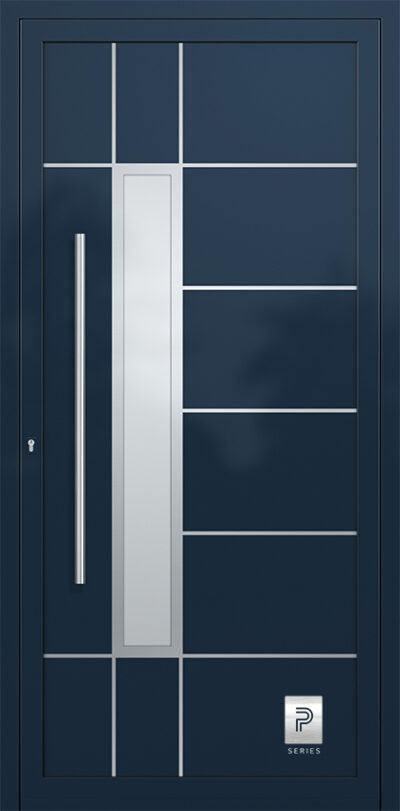 2332 H2 A RAL5011 100 premium aluminium entry door infill panels