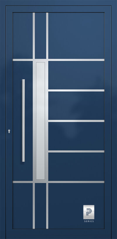 2333 H2 A RAL5003 80 premium aluminium entry door infill panels