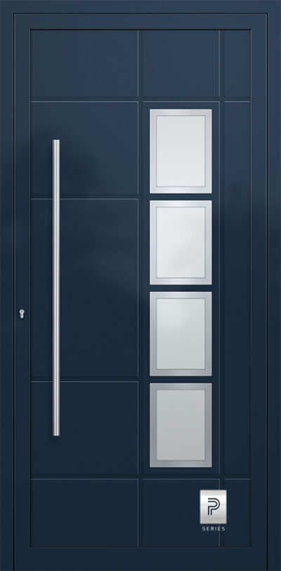 2334 H1 A RAL5011 120 premium aluminium entry door infill panels