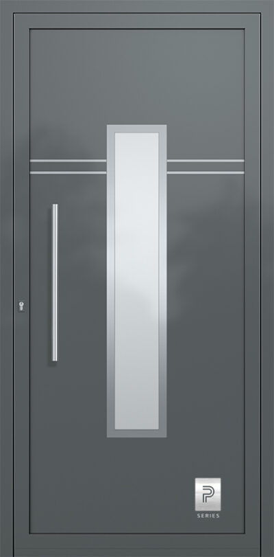 2335 H2 A RAL7012 65 premium aluminium entry door infill panels