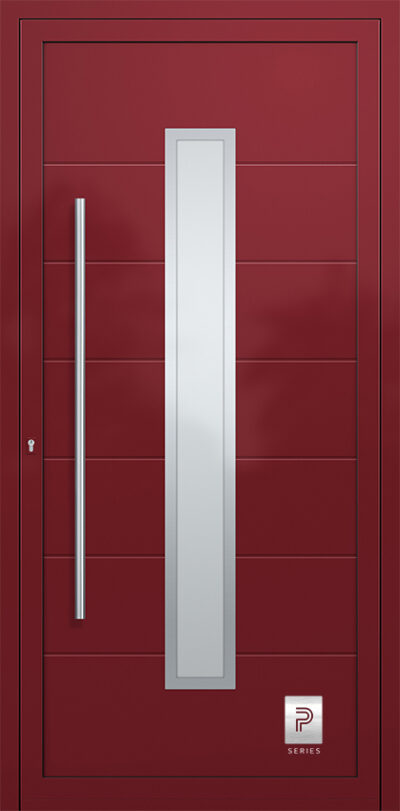 2336 H1 A RAL3004 120 premium aluminium entry door infill panels