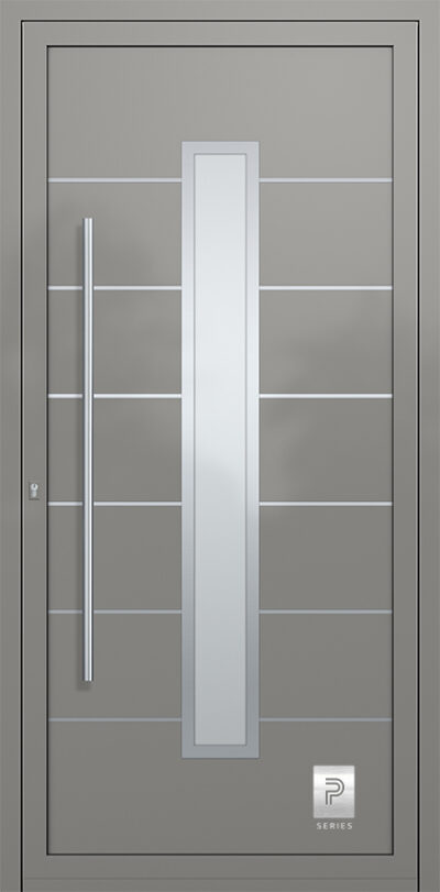 2336 H2 A RAL9007 120 premium aluminium entry door infill panels