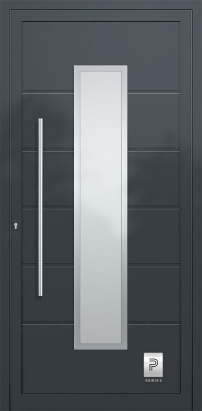 2337 H1 A RAL7012 100 premium aluminium entry door infill panels