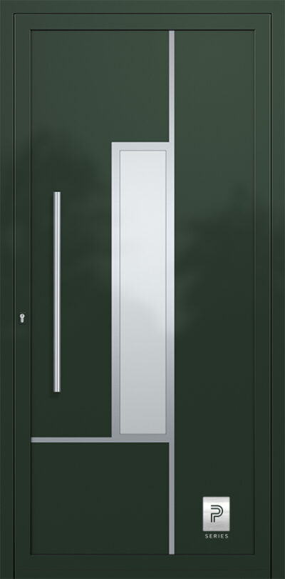 2338 H2 A RAL6009 80 premium aluminium entry door infill panels