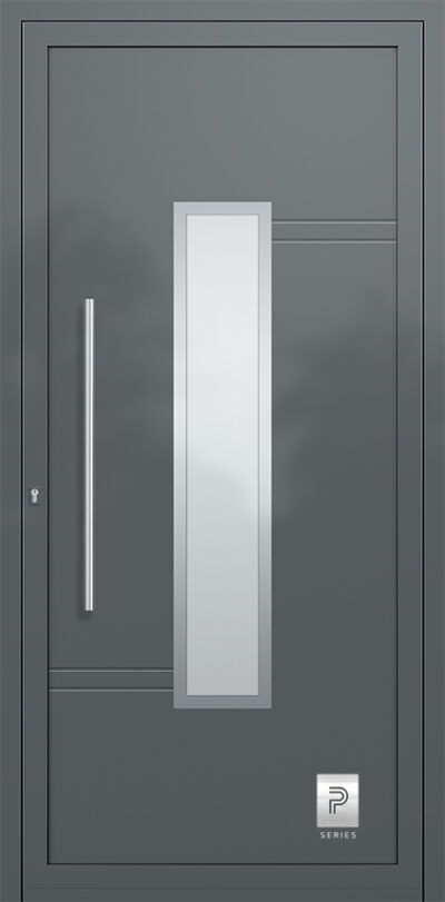 2339 H1 A RAL7012 80 premium aluminium entry door infill panels