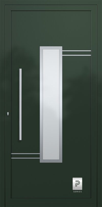 2339 H2 A RAL6009 80 premium aluminium entry door infill panels