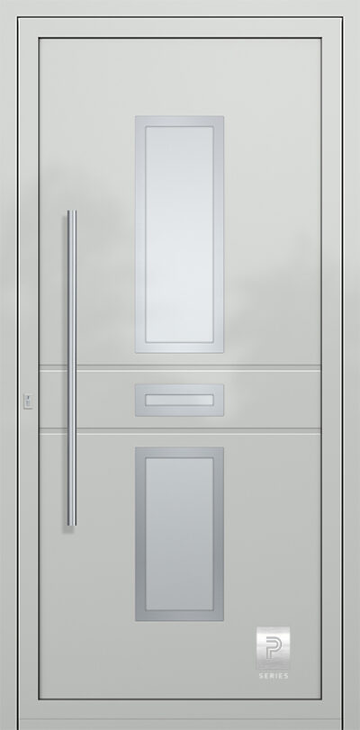 2340 H1 A RAL7035 100 premium aluminium entry door infill panels