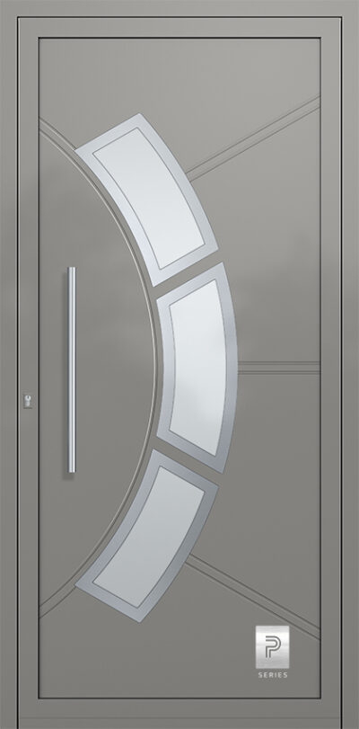 2346 H1 A RAL9007 65 premium aluminium entry door infill panels