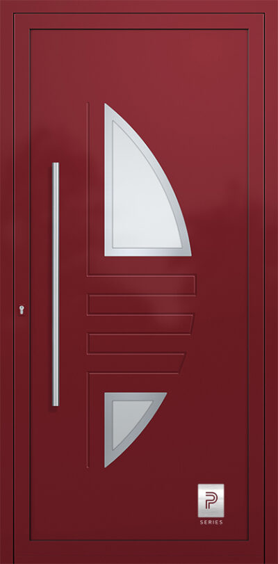 2354 H1 A RAL3004 100 premium aluminium entry door infill panels