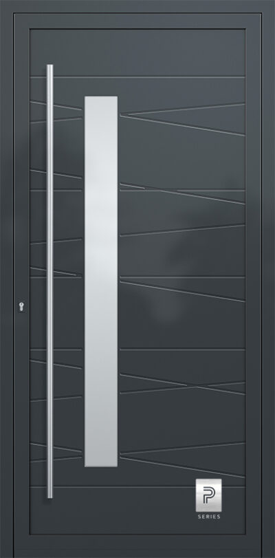 2362 A RAL7016 180 premium aluminium entry door infill panels