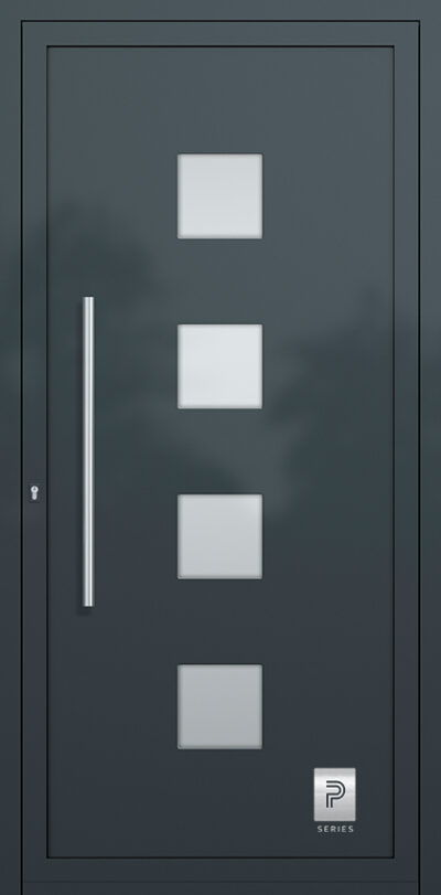 2401 A RAL7016 80 premium aluminium entry door infill panels