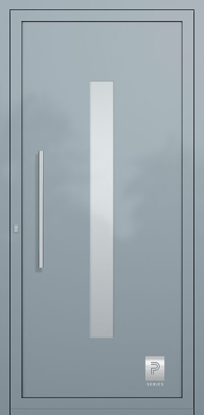 2403 A RAL7001 65 premium aluminium entry door infill panels