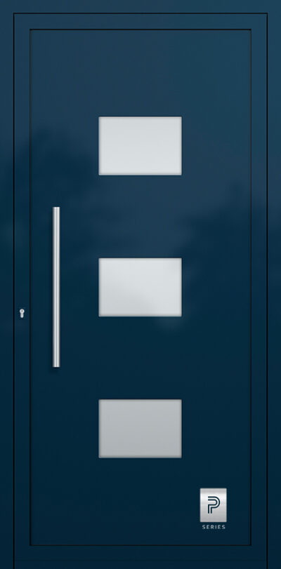 2405 A RAL5011 65 premium aluminium entry door infill panels