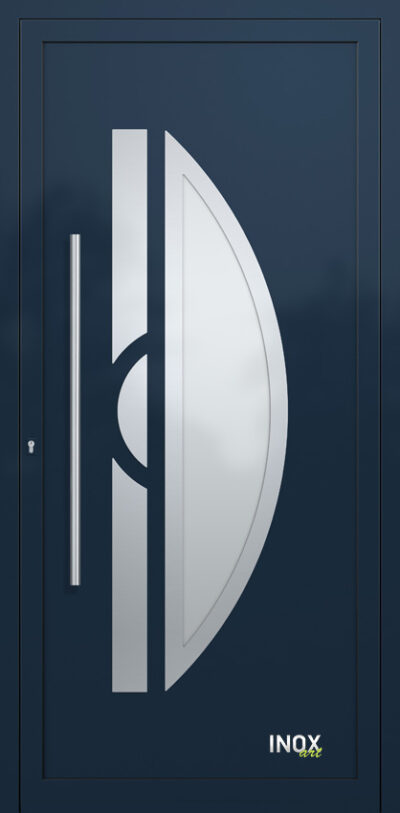 4661 A RAL5011 100 inox panel alouminiou portas eisodou