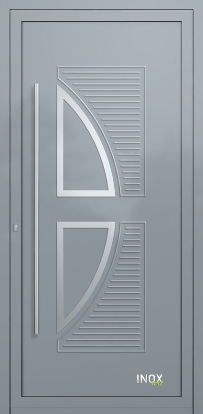 4670 RAL7001 140 inox panel alouminiou portas eisodou