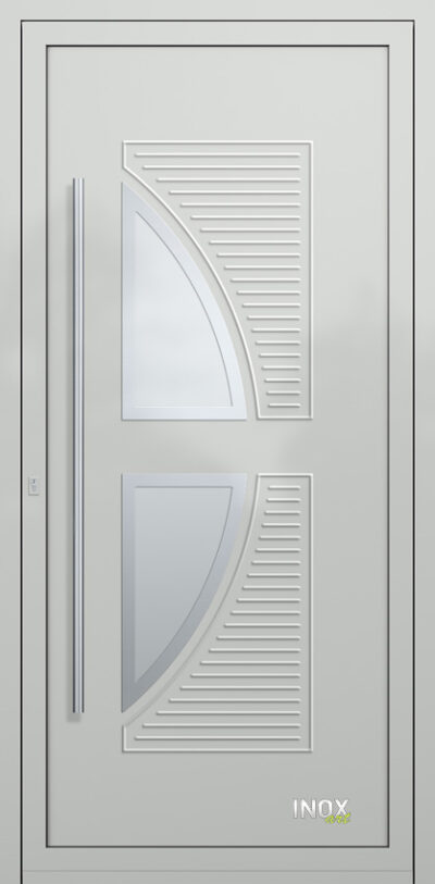 4672 A RAL7035 140 inox panel alouminiou portas eisodou