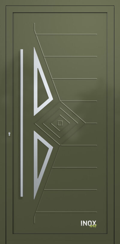 4680 RAL6003 140 inox panel alouminiou portas eisodou