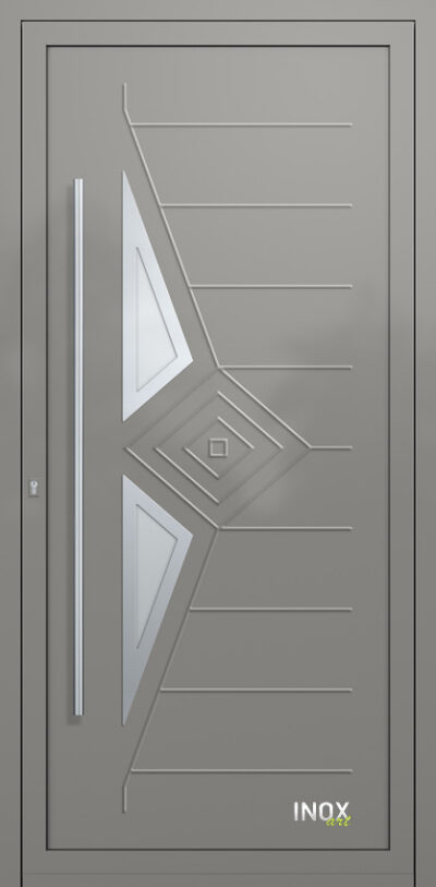 4682 A RAL9007 140 inox panel alouminiou portas eisodou