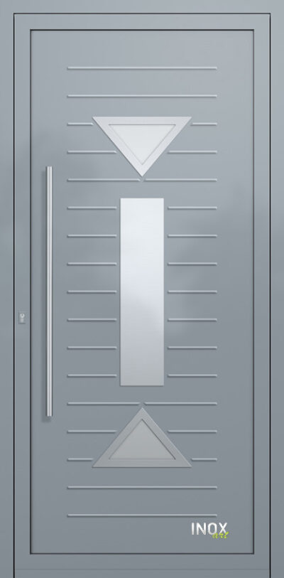 4702 A RAL7001 100 inox panel alouminiou portas eisodou