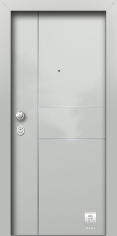 40.2144 H1 RAL7035 porta asfaleias metaliki