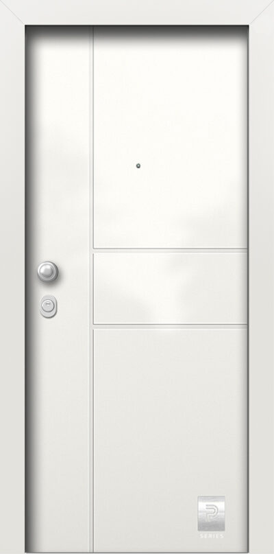 40.2145 RAL9016 porta asfaleias metaliki