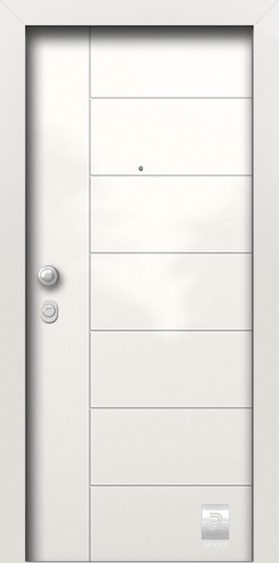 40.2146 RAL9016 porta asfaleias metaliki