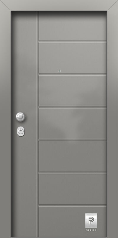 40.2147 RAL9007 porta asfaleias metaliki