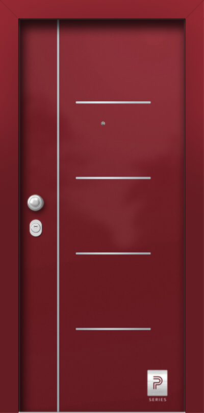 40.2151 H1 RAL3004 porta asfaleias metaliki