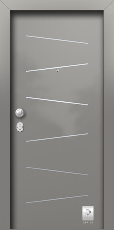 40.2159 H1 RAL9007 porta asfaleias metaliki