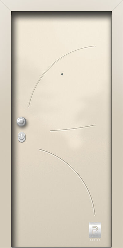 40.2160 RAL1013 porta asfaleias metaliki