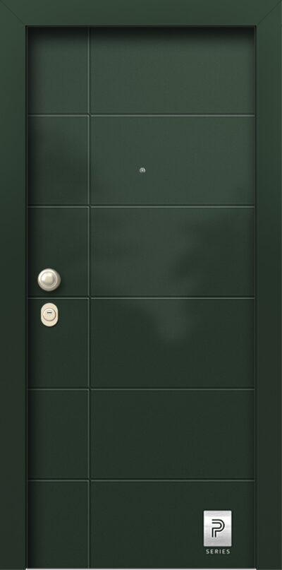 40.2162 RAL6009 porta asfaleias metaliki