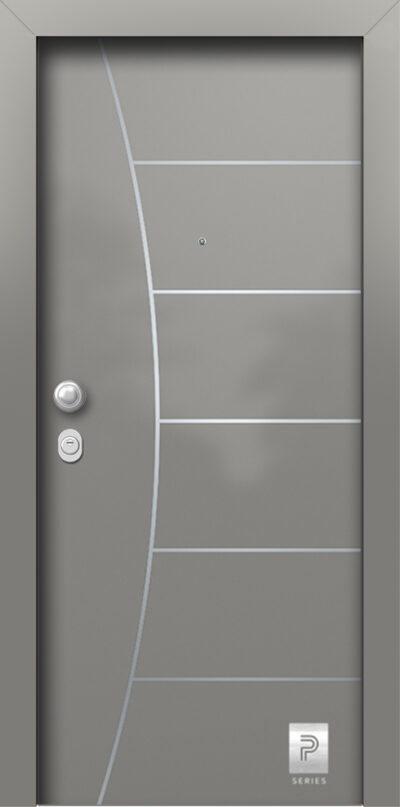 40.2163 H1 RAL9007 porta asfaleias metaliki