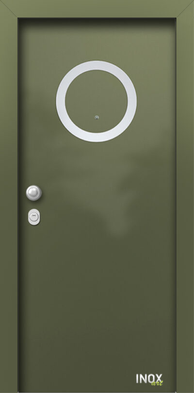 40.4160 RAL6003 porta asfaleias metaliki